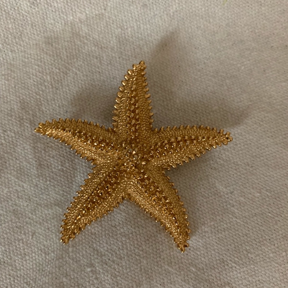 Vintage Monet Starfish Brooch